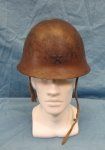 Japanese WWII Army Type 30 Steel Helmet, Complete