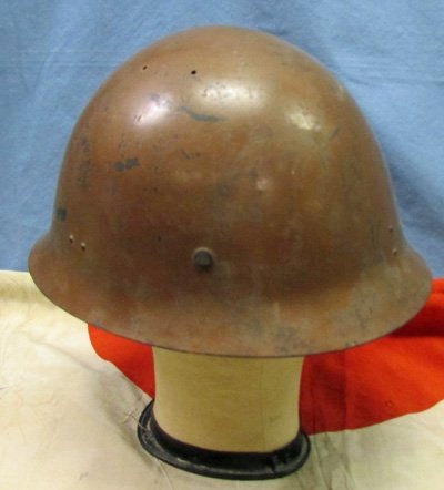  Japanese WWII Navy Helmet, Complete — image 4