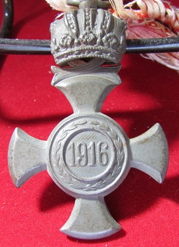  Austrian WWI Military  Merit Cross, Zinc — image 3