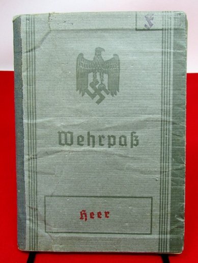  German WWII Army Wehrpass, 1937, Munich Resident, WWI Veteran — image 2