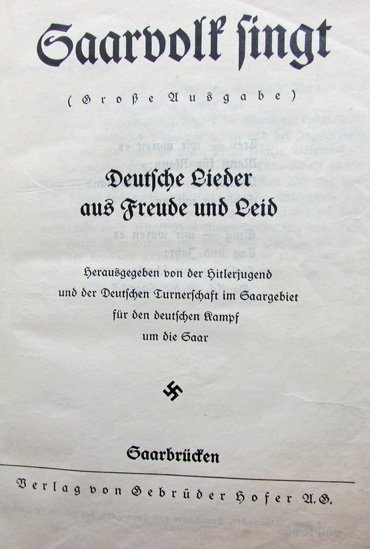  German WWII Songbook, Hitler Youth Photo — image 3