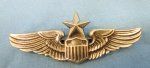 US Cold War, 2 Inch USAF Senior Pilot Wings, Sterling, …