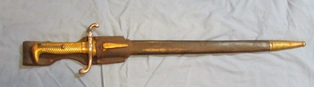  German M1871 Service Bayonet, Regimental Markings with Frog — image 2