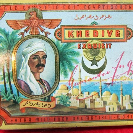  German, Early 20th Century Cigarette Tin, Khedive Egyptian Cigarettes — image 3