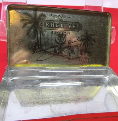  German, Early 20th Century Cigarette Tin, Khedive Egyptian Cigarettes — image 5