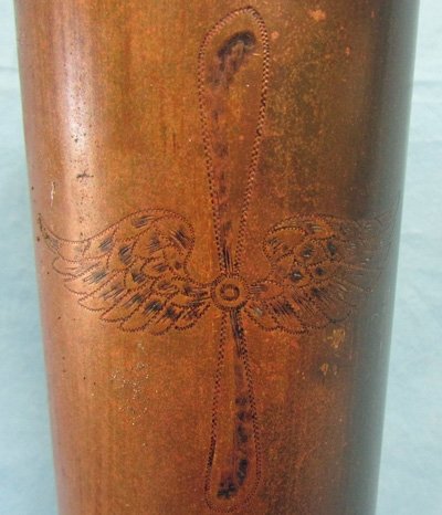  French WWI Trench Art Shell Vase, Air Service, Meuse Argonne — image 3