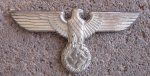German WWII Silver NSDAP Hat Eagle, RZM M1/72