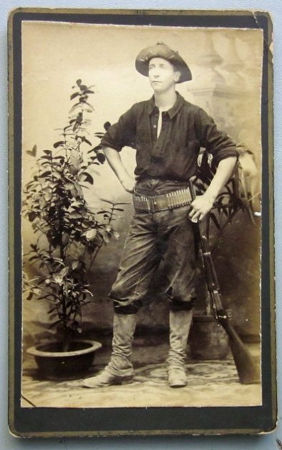 US Philippine Insurrection CDV, 1st Colorado, Krag Carbine — image 2