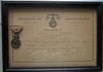 French 2nd Empire Napoleon St. Helena Medal & Original Document, …