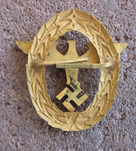 German WWII Water Protection Police Hat Eagle, Officers Quality — image 3