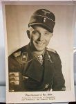 German WWII Postcard, Knights Cross Winner Franz Bake