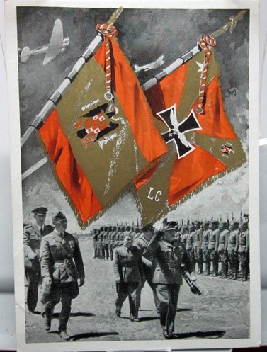 German WWII Postcard, Return of the Condor Legion 1939 — image 2