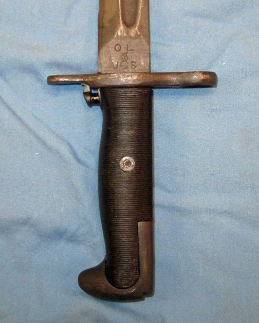 US WWII M1 Garand Bayonet & Scabbard, Oneida Limited — image 2