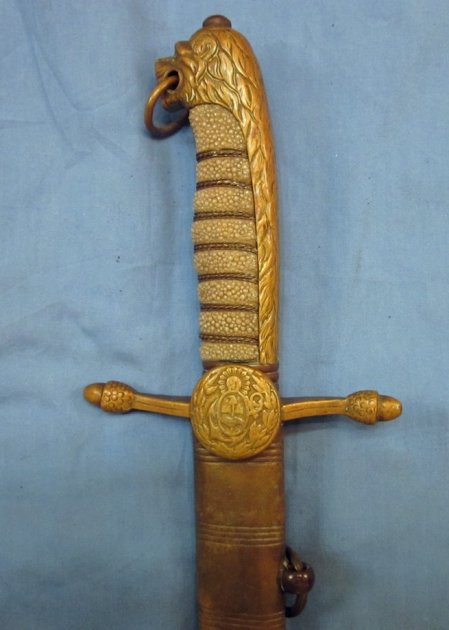 Argentine Pre WWII Era Naval Academy Dirk, Eickhorn Mfg. — image 2