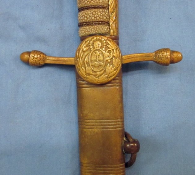 Argentine Pre WWII Era Naval Academy Dirk, Eickhorn Mfg. — image 3