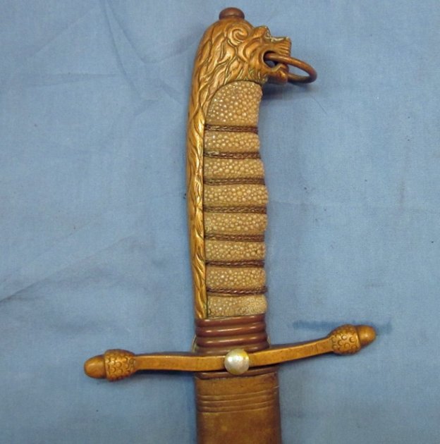 Argentine Pre WWII Era Naval Academy Dirk, Eickhorn Mfg. — image 4