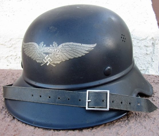 German WWII Luftschutz Gladiator Helmet, Very Clean — image 2