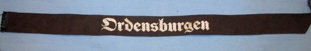 German WWII NS-Ordensburgen Cuff Title — image 2