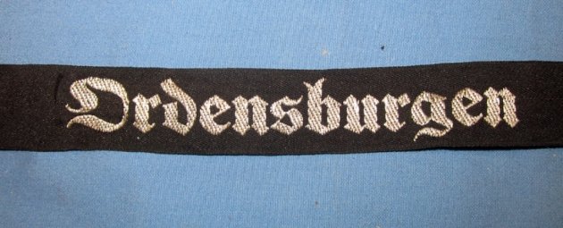 German WWII NS-Ordensburgen Cuff Title — image 3