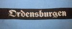 German WWII NS-Ordensburgen Cuff Title