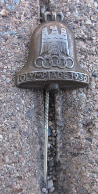 German WWII 1936 Olympic Games Souvenir Stickpin — image 2