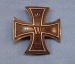 German WWI Iron Cross 1st Class, 935 Silver