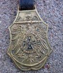German WWI Navy Veteran Watch Fob, 1914-1915