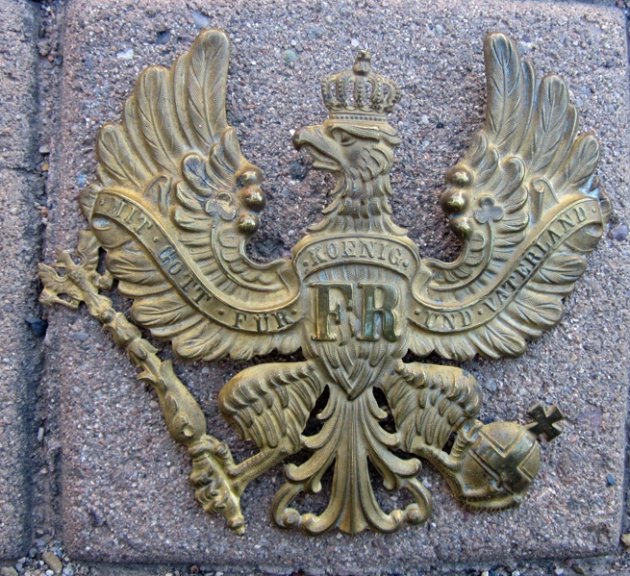 German Imperial Era Prussian Officers Pickelhaube Wappen — image 2