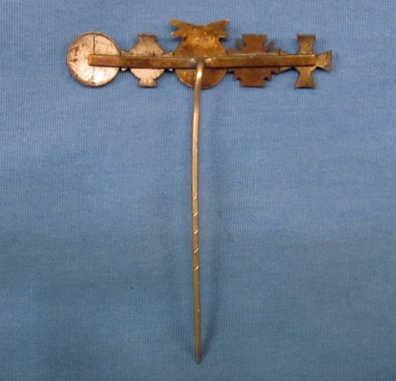 German WWI-WWII Five Place Medal Stickpin — image 4