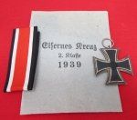 German WWII Iron Cross 2nd Class Issue Envelope