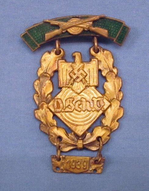 German WWII German Marksmanship Association, Shooting Badge — image 2