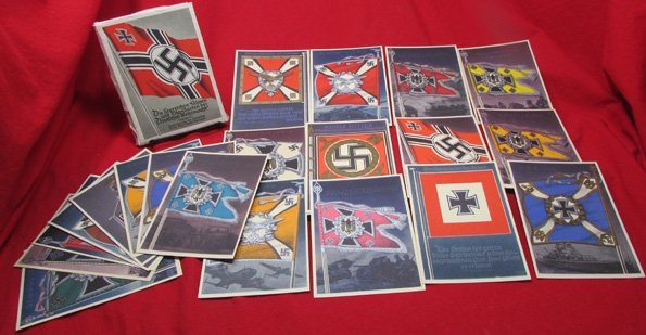 German WWII Flag Postcard Set, 'Die Deutschen Fahnen und Standarten der Deutschen Wehrmacht' — image 3