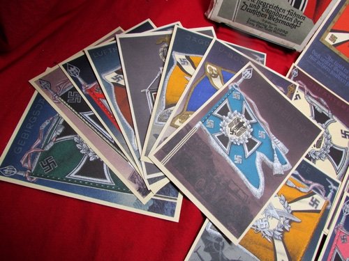 German WWII Flag Postcard Set, 'Die Deutschen Fahnen und Standarten der Deutschen Wehrmacht' — image 4