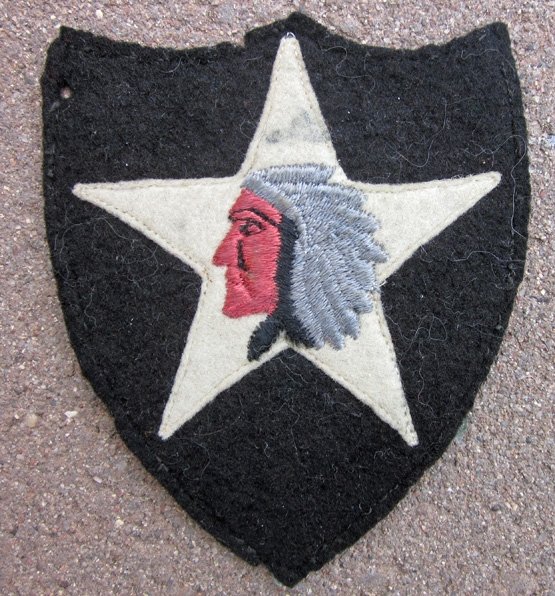 US WWI SSI, 2nd Infantry Division HQ Insignia, 'Indian Head Division' — image 2