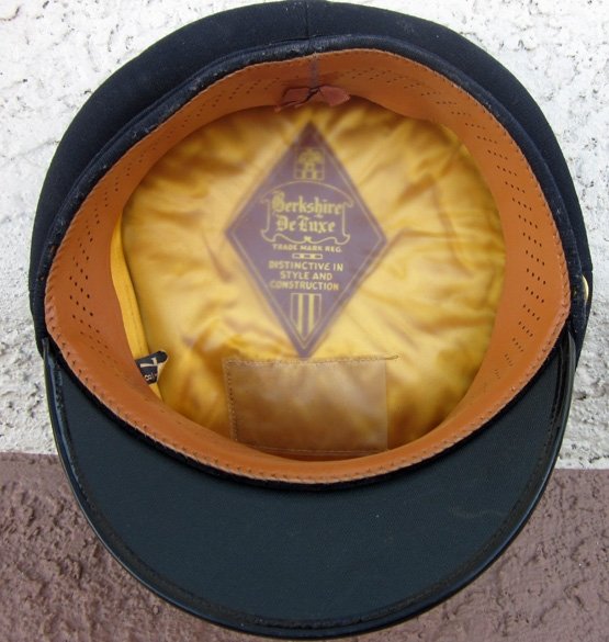 US Cold War Era, US Army General Officer Visor Hat, Berkshire Deluxe, Sz 7 1/8 — image 4