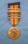US WWI Victory Medal, 5 Clasps, Champagne-Marne, Aisne-Marne, St.Mihiel, Meuse-Argonne, …