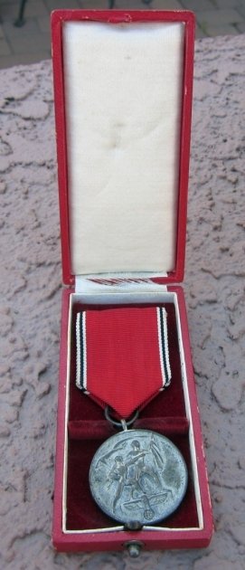 German WWII Austrian Anschluss Medal, 13 Marz 1938, Cased — image 4