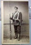 German Franco-Prussian War CDV, Armed Saxon Soldier