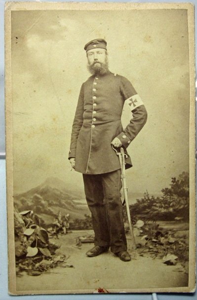 German Franco-Prussian War Medical NCO CDV — image 2