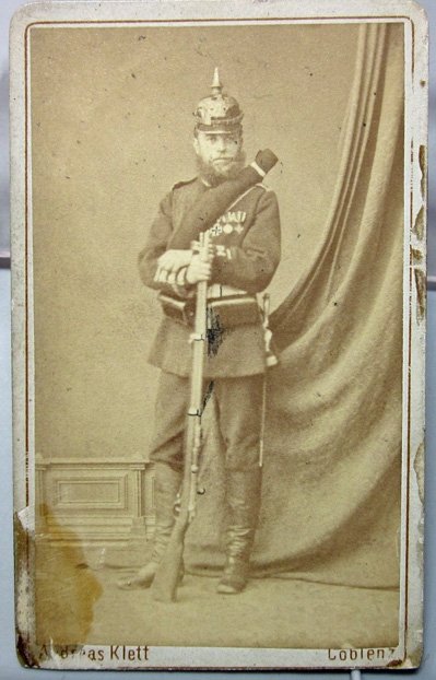 German Franco-Prussian War CDV, Prussian Guard, Iron Cross 2nd Class — image 2