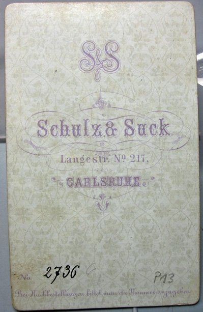 German Franco-Prussian War CDV, Armed Baden Soldier — image 3