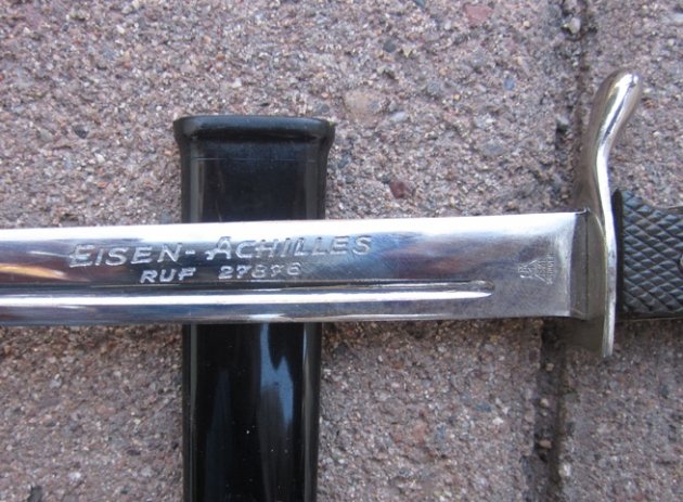 German Pre-WWII Bayonet Letter Opener, SMF Mfg., Eisen-Achilles — image 3