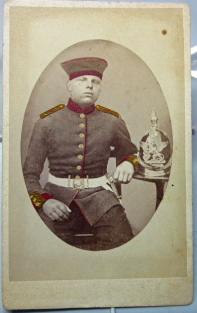 German Pre, Franco-Prussian War Baden CDV, Early Pickelhaube — image 2