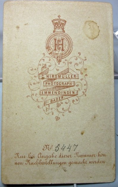 German Pre, Franco-Prussian War Baden CDV, Early Pickelhaube — image 3