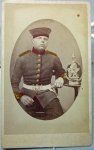 German Pre, Franco-Prussian War Baden CDV, Early Pickelhaube