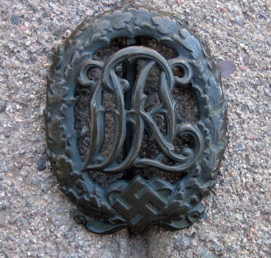 German WWII DRL Sports Badge, Bronze, Wernstein-Jena — image 2