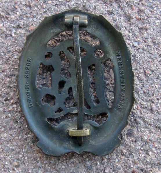 German WWII DRL Sports Badge, Bronze, Wernstein-Jena — image 3