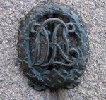 German WWII DRL Sports Badge, Bronze, Wernstein-Jena