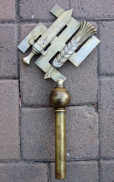 German WWII NSBO Flag Pole Top — image 2