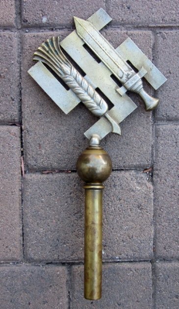 German WWII NSBO Flag Pole Top — image 3